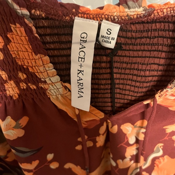 WHIMSICAL CHIFFON FLORAL BLOUSE - Picture 6 of 6